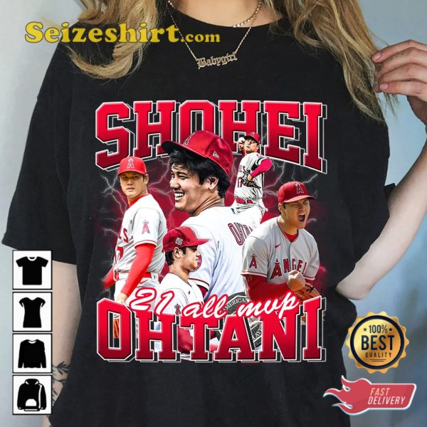 LA Shohei Ohtani Baseball MLB Shotime T-shirt