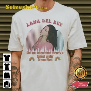 Lana Del Rey Album Did You Know That There Is a Tunnel Under Ocean Blvd T-shirt