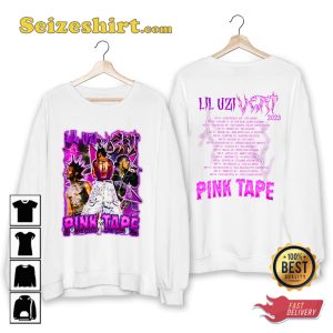 Lil Uzi Vert 2023 Pink Tape Tour T-shirt