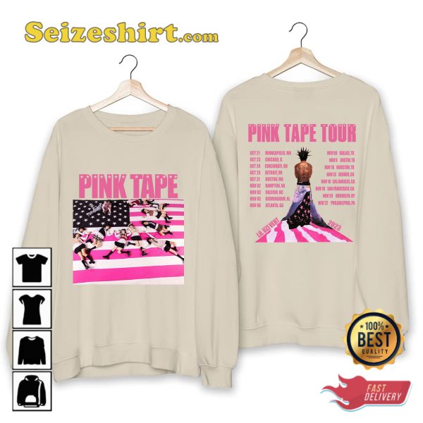 Lil Uzi Vert Pink Tape Tour 2023 T-shirt