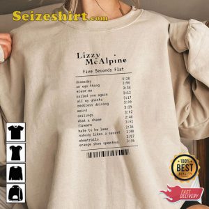 Lizzy Mcalpine Album Five Seconds Flat Tracklist T-shirt