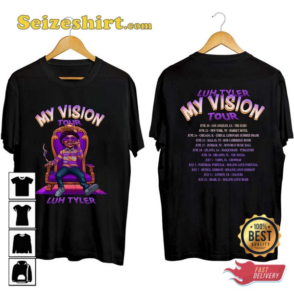 Luh Tyler Concert 2023 My Vision Tour T-shirt