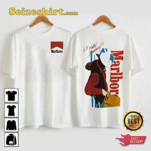 Marlboro Cowboy 80s Vintage 2 Sides T-shirt