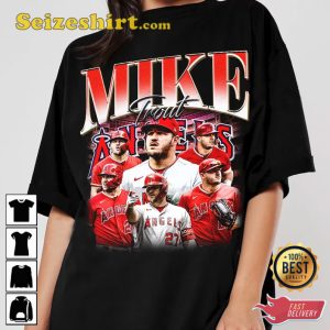 Mike Trout Baseball Classic 90s Graphic T-Shirt