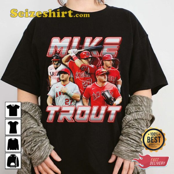 Mike Trout MLB Hitting For Power Vintage T-shirt