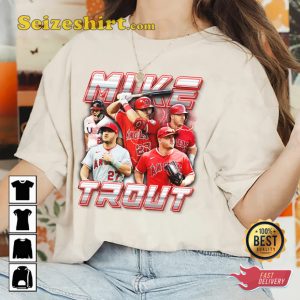 Mike Trout MLB Hitting For Power Vintage T-shirt