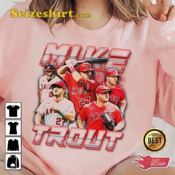 Mike Trout MLB Hitting For Power Vintage T-shirt