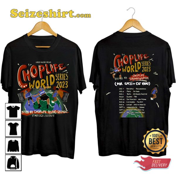 Mr Eazi Choplife World Series Tour 2023 T-shirt