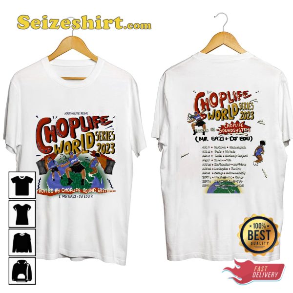 Mr Eazi Choplife World Series Tour 2023 T-shirt