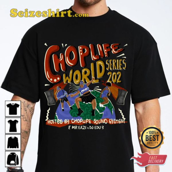 Mr Eazi Tour 2023 Choplife World Series T-shirt