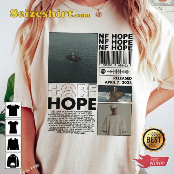 NF Album 2023 Hope Vintage T-shirt