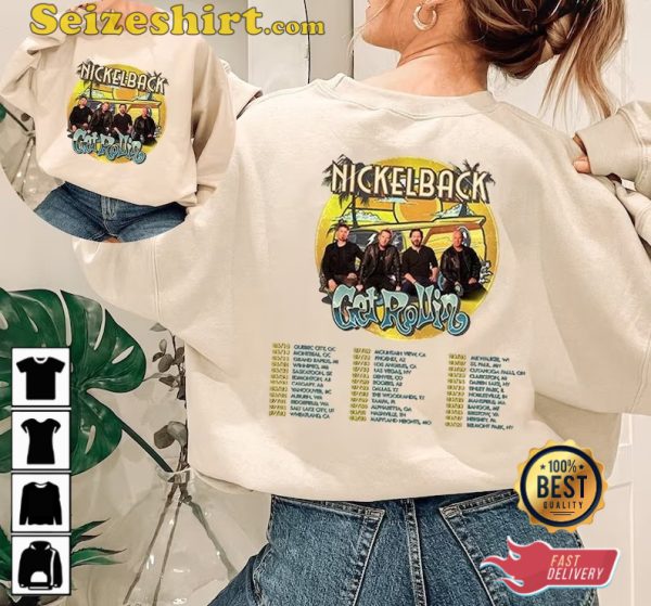 Nickelback Get Rollin Tour 2023 T-Shirt