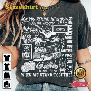 Nickelback Songs Rock Band Tour Graphic T-shirt