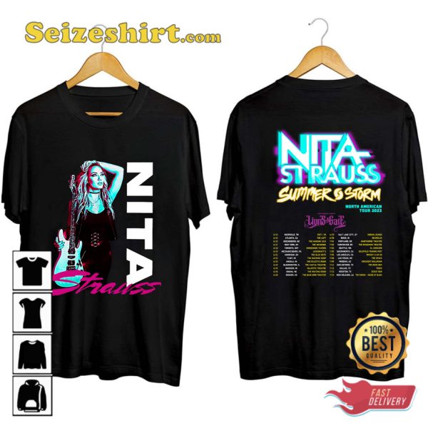 Nita Strauss Tour 2023 Summer Storm Concert T-shirt