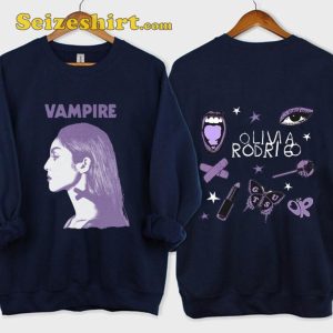 Olivia Rodrigo Song Vampire Livies Fan T-shirt
