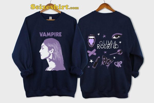 Olivia Rodrigo Song Vampire Livies Fan T-shirt