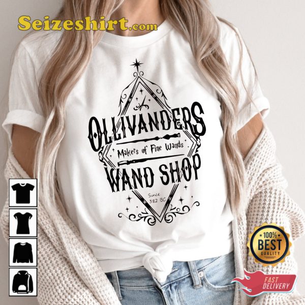 Ollivanders Wand Shop The Wizarding World T-shirt