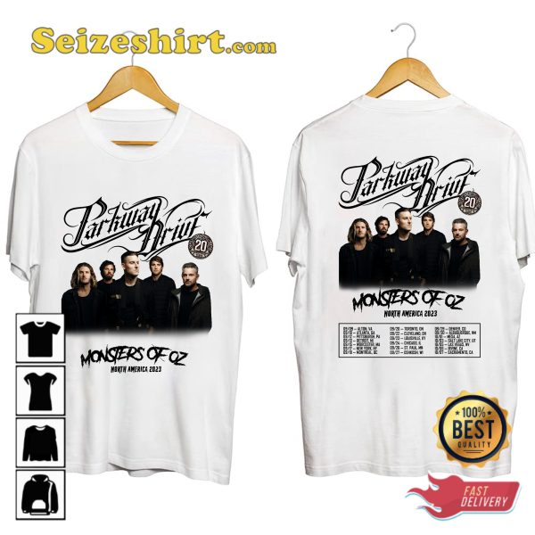 Parkway Drive Monsters Of Oz US Tour 2023 T-shirt