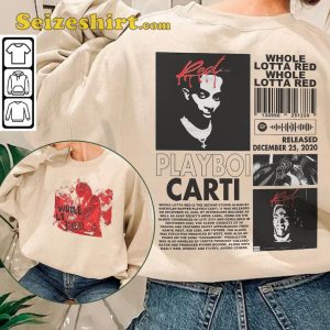 Playboi Carti Album Whole Lotta Red Rap Tee Shirt