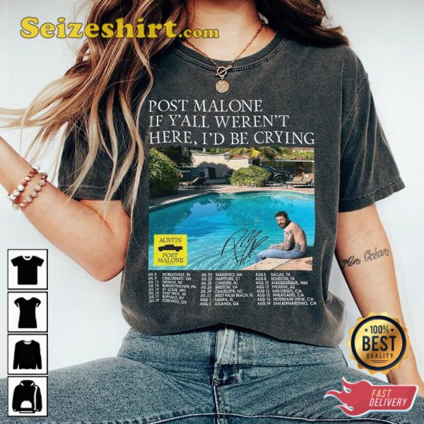 Post Malone Tour 2023 Gift For Fan T-Shirt