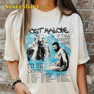 Posty Post Malone Tour 2023 Fan Gift T-shirt