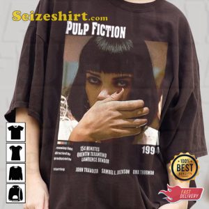 Pulp Fiction Movie Poster 90s Vintage T-shirt