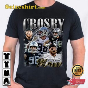 Raiders Maxx Crosby Football Graphic T-shirt