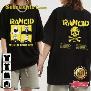 Rancid Band 2023 World Tour T-shirt