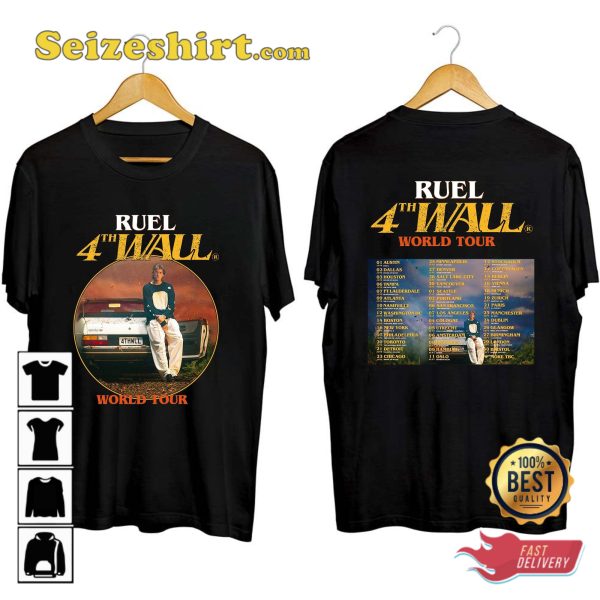 Ruel Concert 4th Wall World Tour 2023 T-shirt