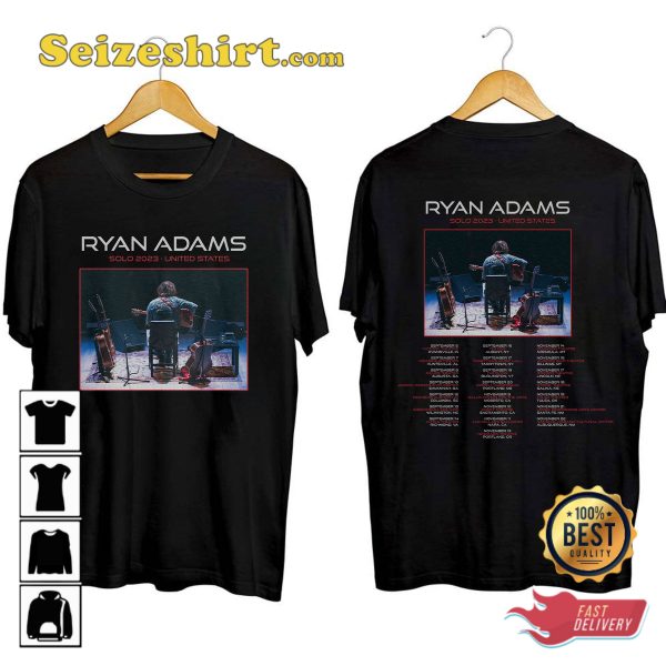 Ryan Adams Tour Dates 2023 USA Fall Solo Tour T-shirt