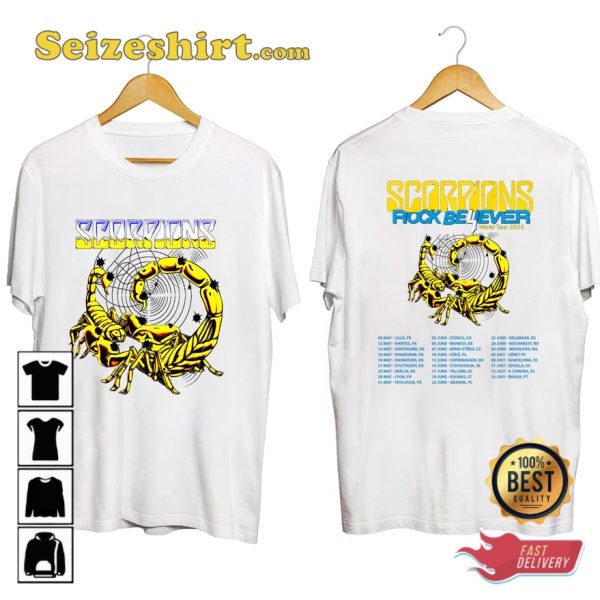 Scorpions Tour 2023 Rock Believer World Tour T-shirt