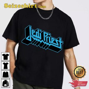St4r Wars Jedi Priest Logo Heavy Metal Inspired T-Shirt