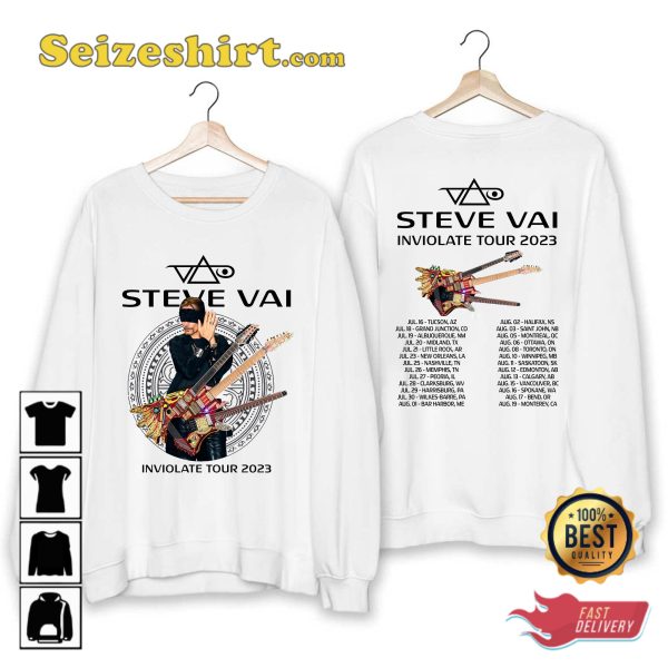 Steve Vai Inviolate North American Tour 2023 T-shirt