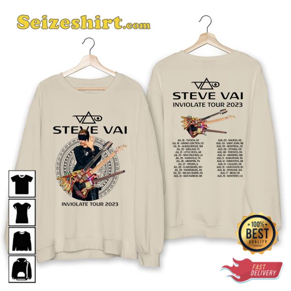 Steve Vai Inviolate North American Tour 2023 T-shirt