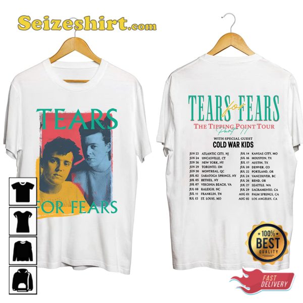 Tears For Fears The Tipping Point Tour 2023 Shirt, Tears For Fears Fan Shirt, Tipping Point Tour Merch