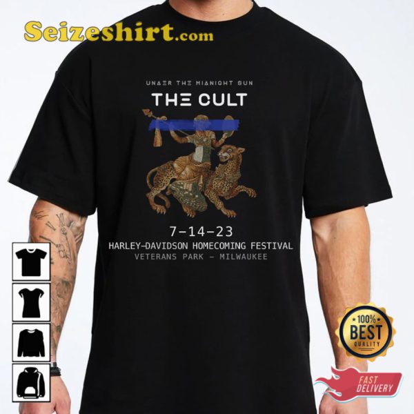 The Cult Tour 2023 Under The Midnight Sun T-shirt