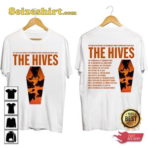 The Hives Tour Dates The Death Of Randy Fitzsimmons 2023 T-shirt