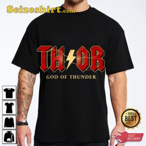 Thor God Of Thunder AC DC Heavy Metal Inspired T-Shirt