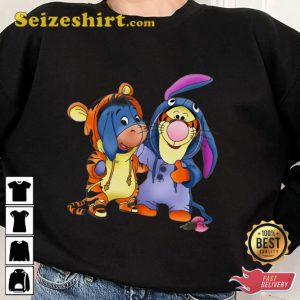 Tigger And Eeyore Cute Disney Costume Friends T-shirt Halloween Gift