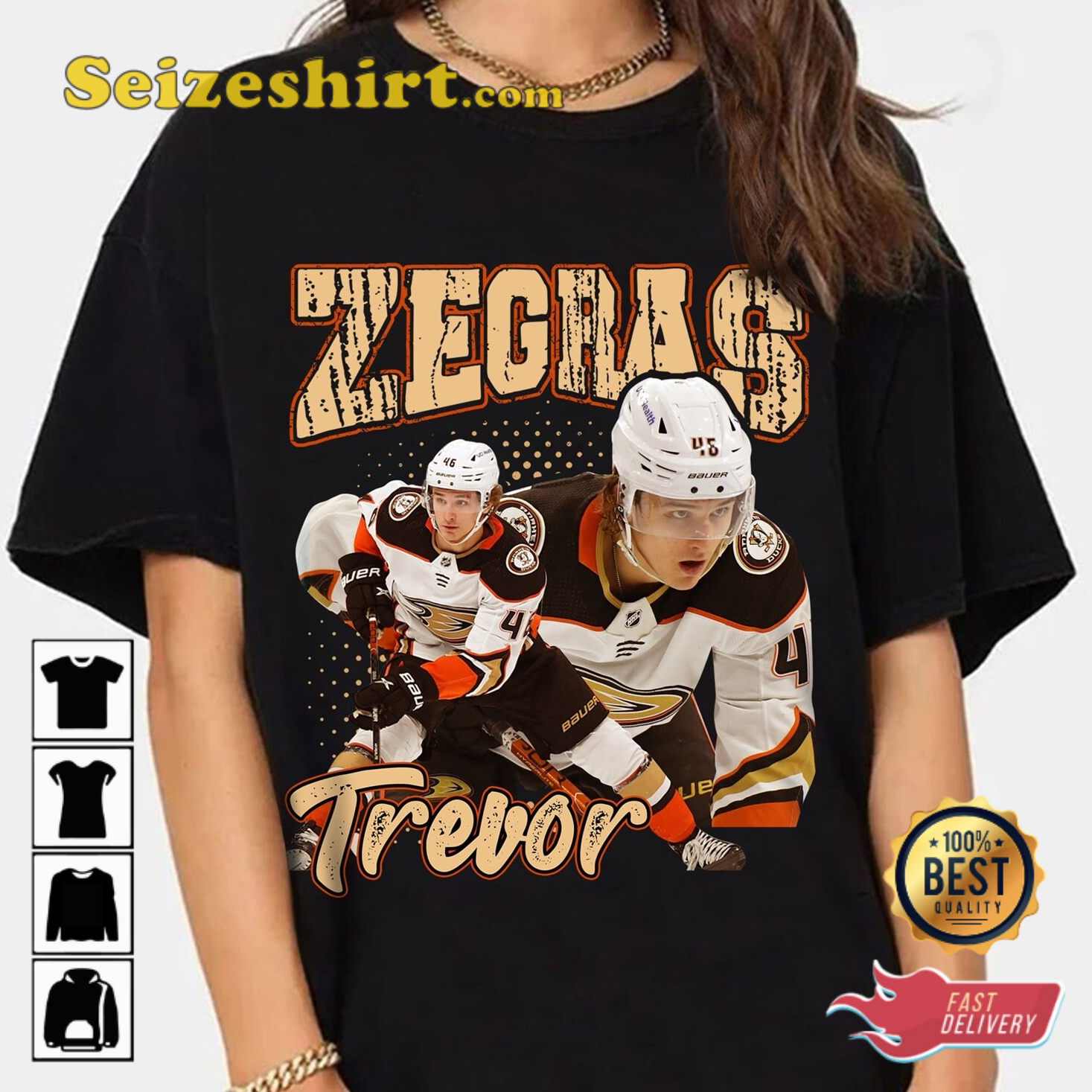 Trevor Zegras Anaheim Ducks Special Edition Player Number T-Shirt