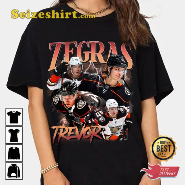 Trevor Zegras Anaheim Ducks Vintage T-shirt