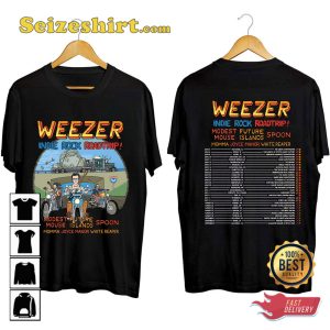 Weezer Concert Indie Rock Roadtrip Tour 2023 T-shirt