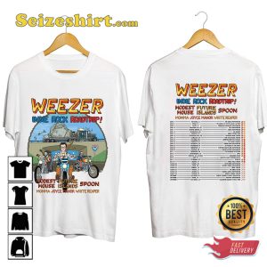Weezer Concert Indie Rock Roadtrip Tour 2023 T-shirt