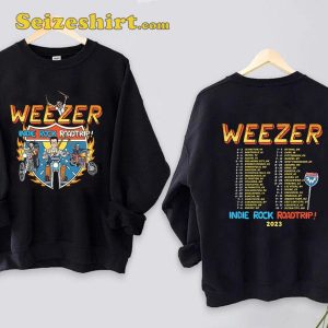 Weezer Tour Dates Indie Rock Road Trip 2023 T-shirt