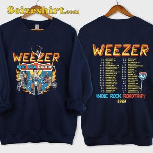 Weezer Tour Dates Indie Rock Road Trip 2023 T-shirt