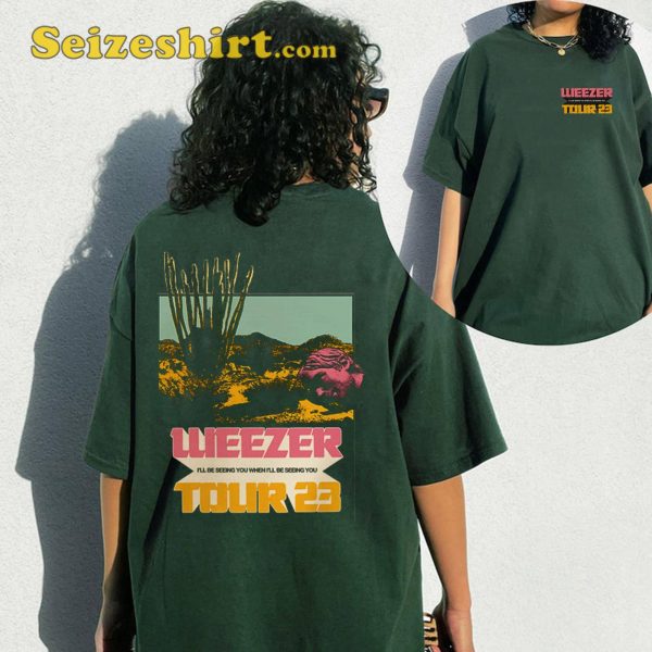 Weezer Tour Indie Rock Road Trip 2023 T-shirt