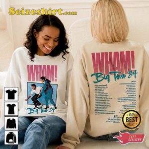 Wham Band Big Tour 84 Fan Gift T-shirt