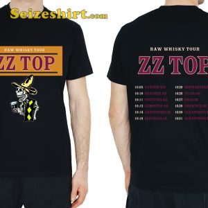 ZZ Top Raw Whisky Tour 2023 T-shirt