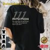 111 Angel Number Positivity Manifest Motivational Vibes Unisex T-Shirt