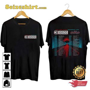 3 Doors Down Band Away From The Sun Anniversary Tour 2023 T-shirt